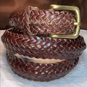 Coach woven leather high quality leather belt
